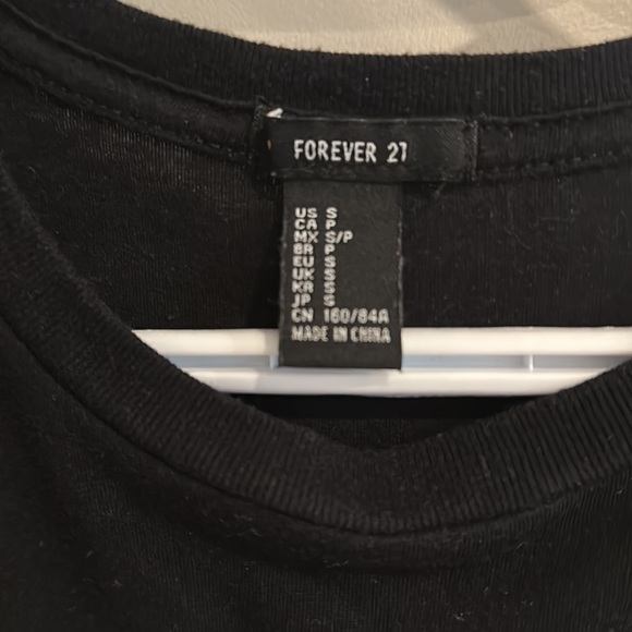 Forever 21 size small distressed graphic baby tee - Picture 4 of 4